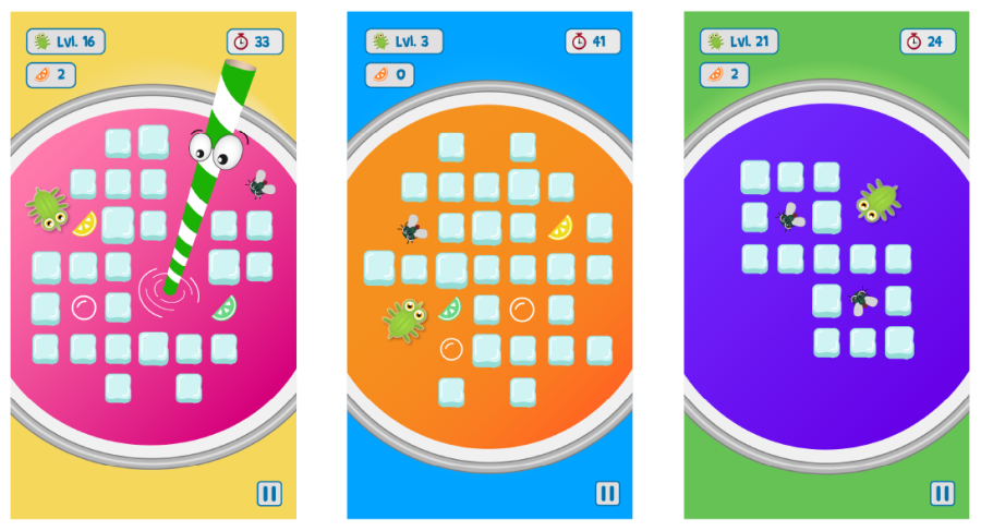 Peckish Perry - opbouw levels