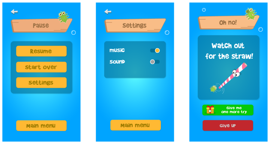 Peckish Perry - ui design