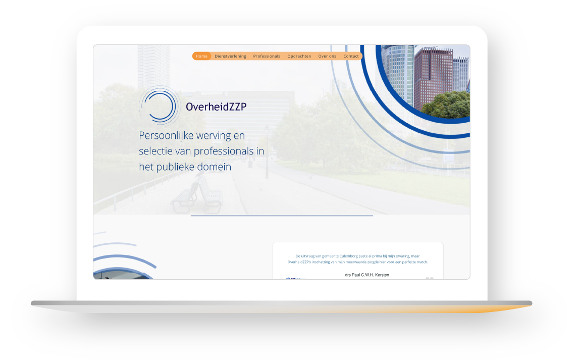 Homepage OverheidZZP