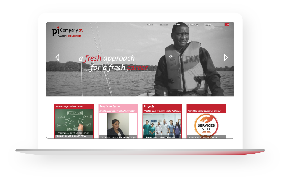 website PiCompany Africa & Europe