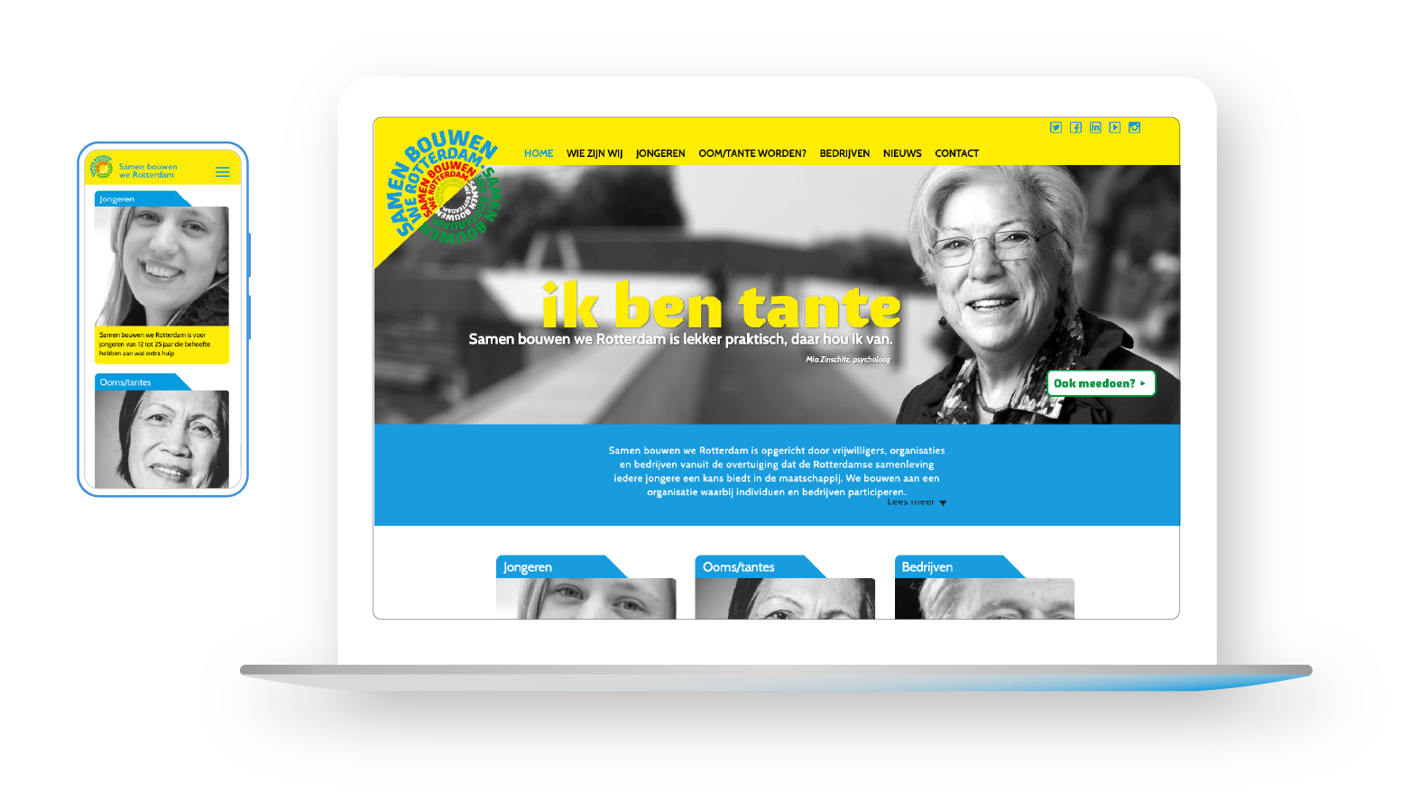 Website Samen bouwen we Rotterdam