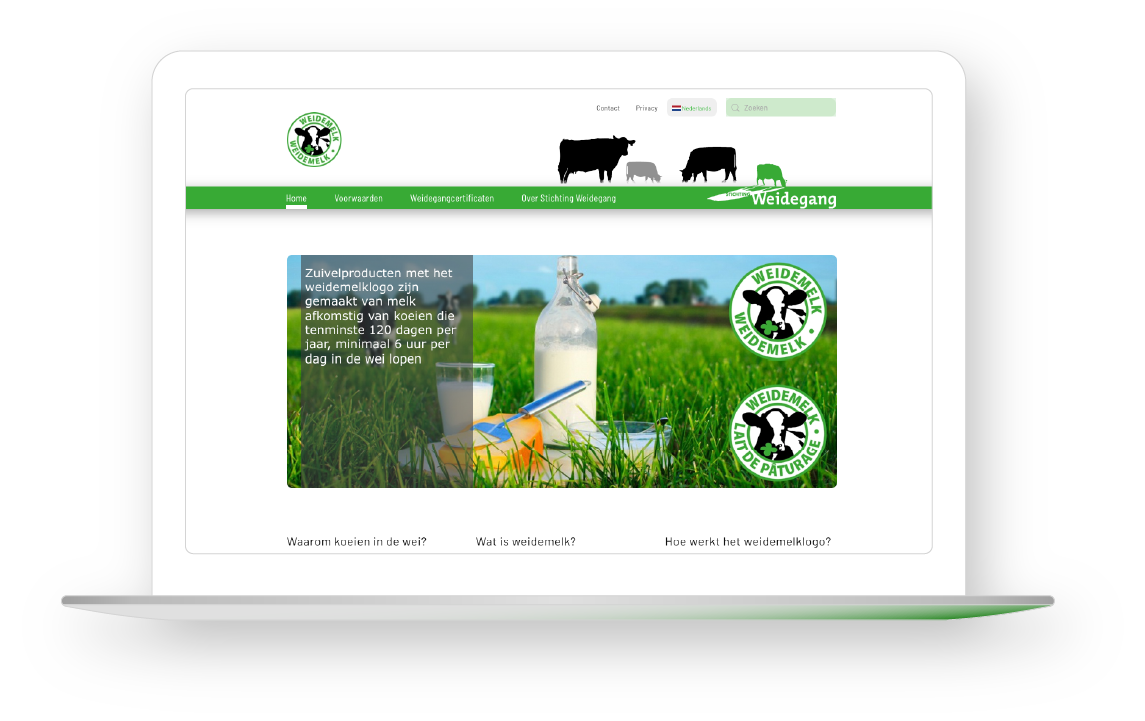 Website Weidemelk