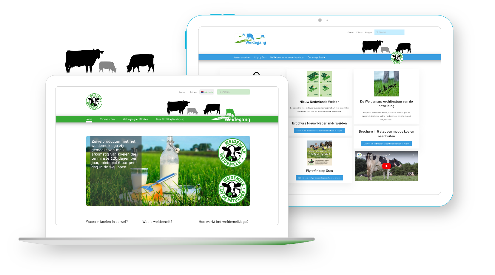 website Stichting Weidegang en Weidemelk