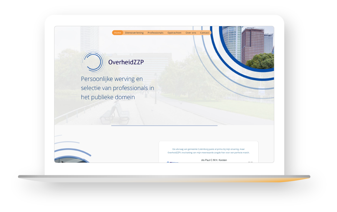 Homepage OverheidZZP