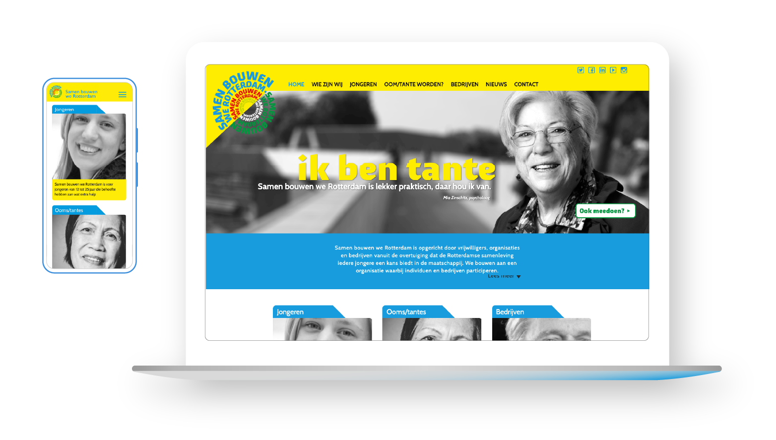 Website Samen bouwen we Rotterdam