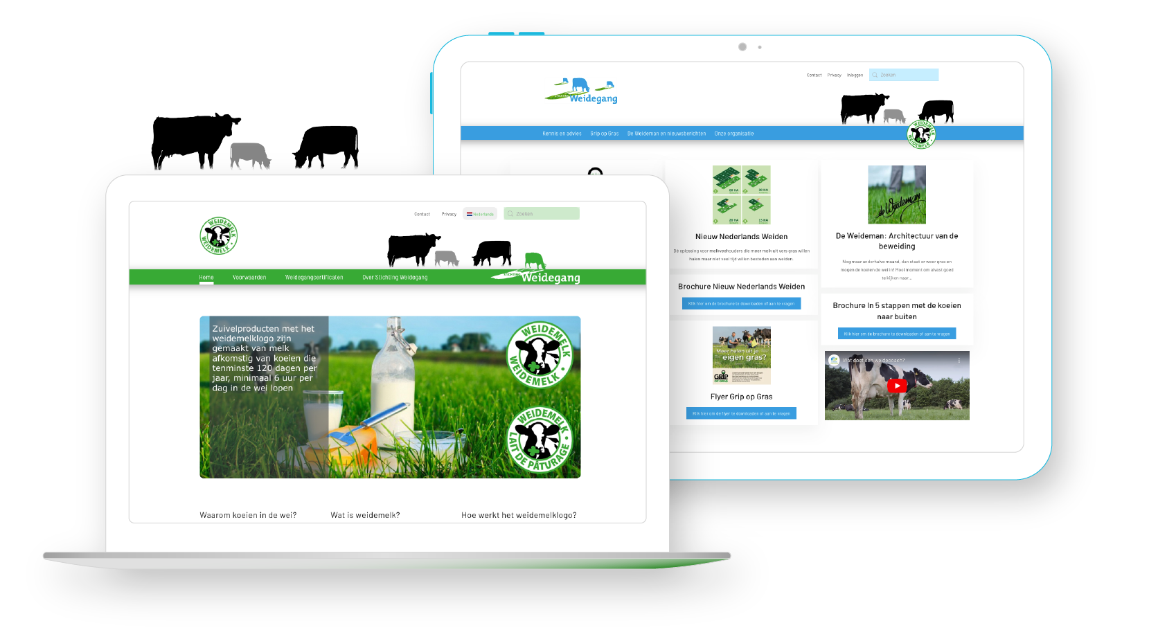 website Stichting Weidegang en Weidemelk